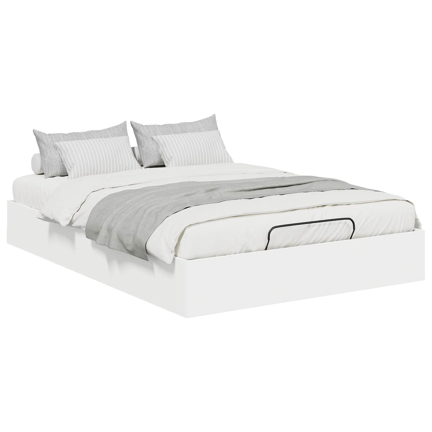Letto ottomano Bianco 193 x 120 x 25 cm Legno ingegnerizzato | homemem39