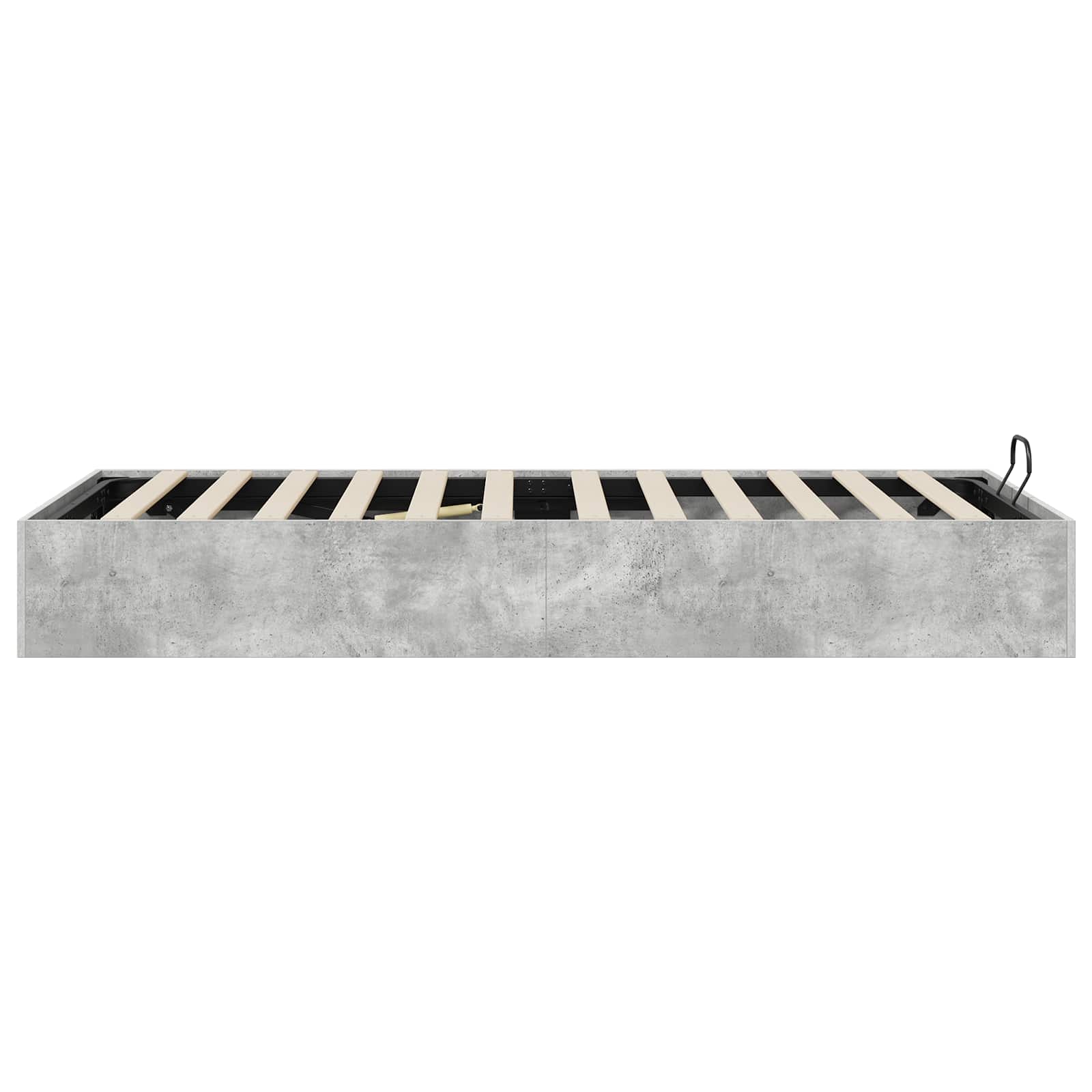 Letto ottomano Grigio Cemento 90 x 190 cm Legno ingegnerizzato | homemem39