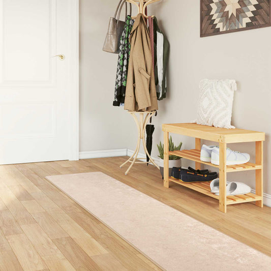 Runner Tappeto MARSA Crema 50 x 300 cm Poliestere e PVC | homemem39