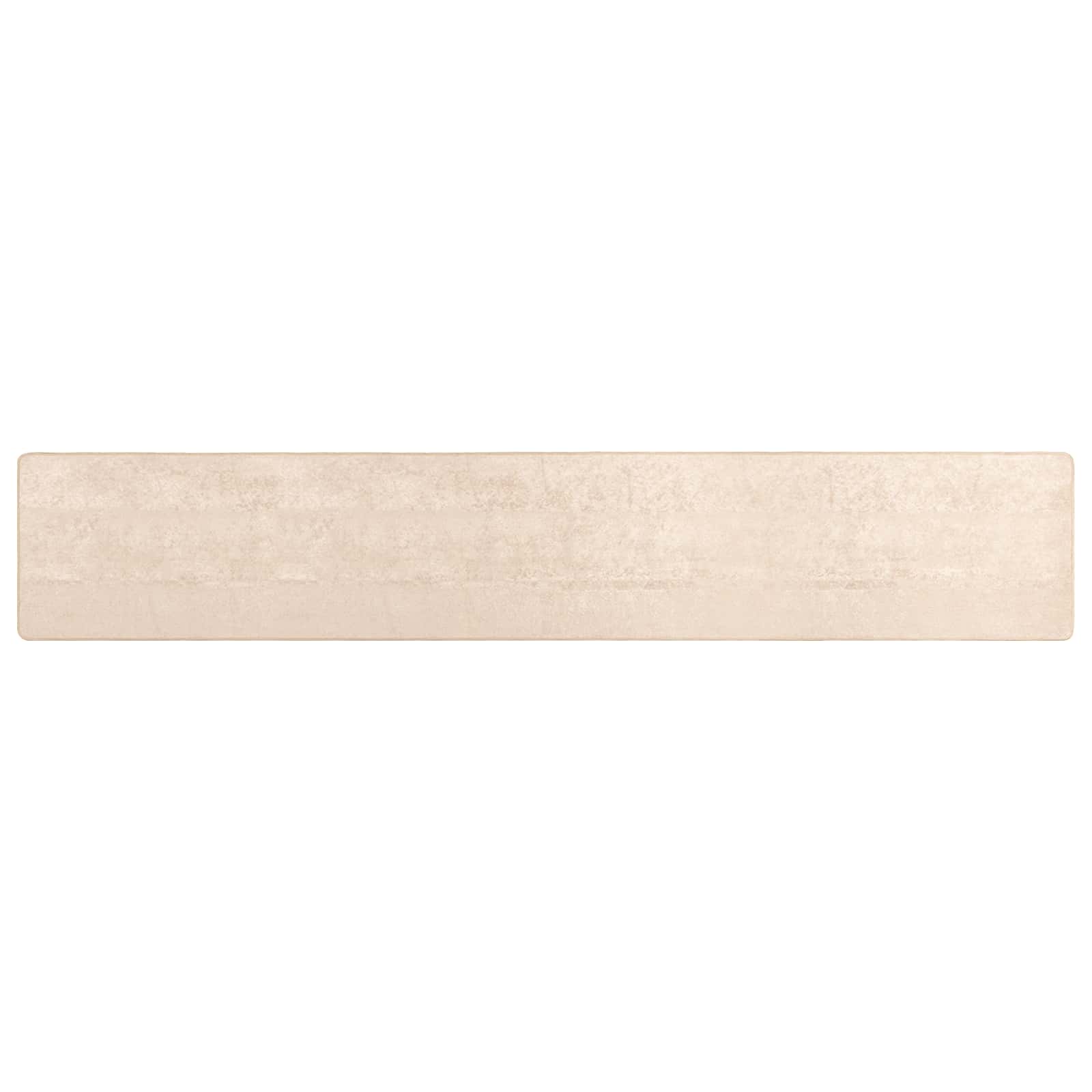 Runner Tappeto MARSA Crema 100 x 400 cm Poliestere e PVC | homemem39