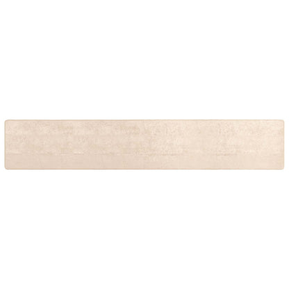 Runner Tappeto MARSA Crema 100 x 450 cm Poliestere e PVC