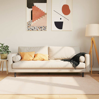 Runner Tappeto MARSA Crema 120 x 170 cm Poliestere e PVC