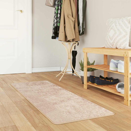 Runner Tappeto MARSA Beige 50 x 100 cm Poliestere e PVC | homemem39
