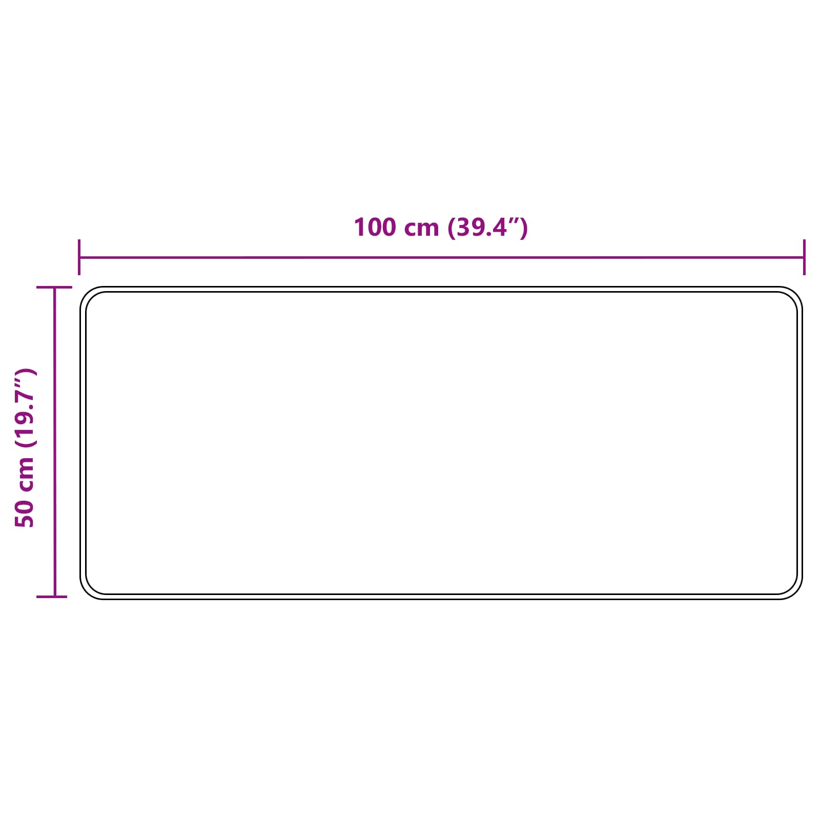 Runner Tappeto MARSA Beige 50 x 100 cm Poliestere e PVC | homemem39