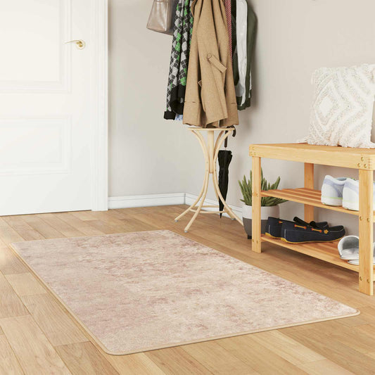 Runner Tappeto MARSA Beige 80 x 200 cm Poliestere e PVC