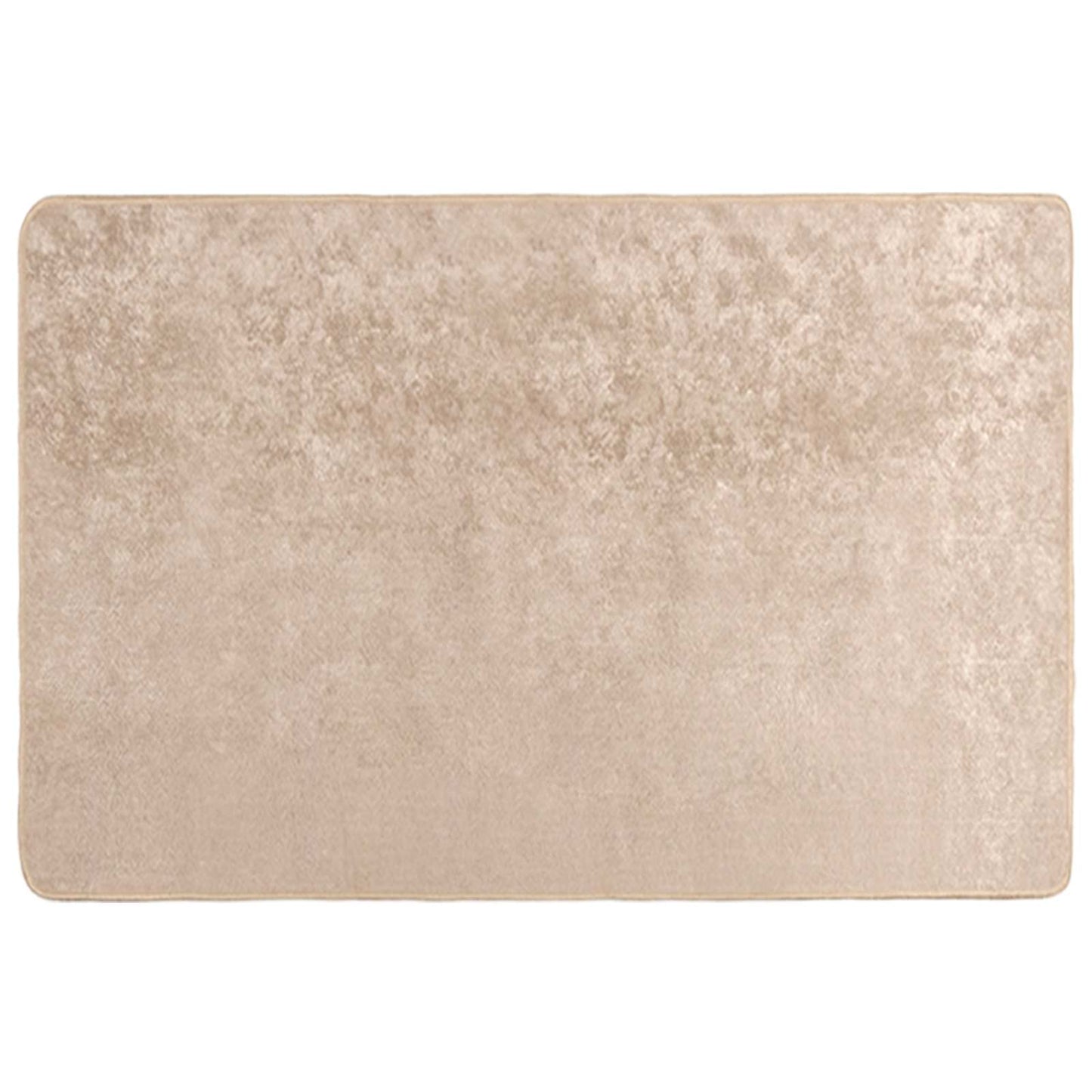 Runner Tappeto MARSA Beige 100 x 150 cm Poliestere e PVC
