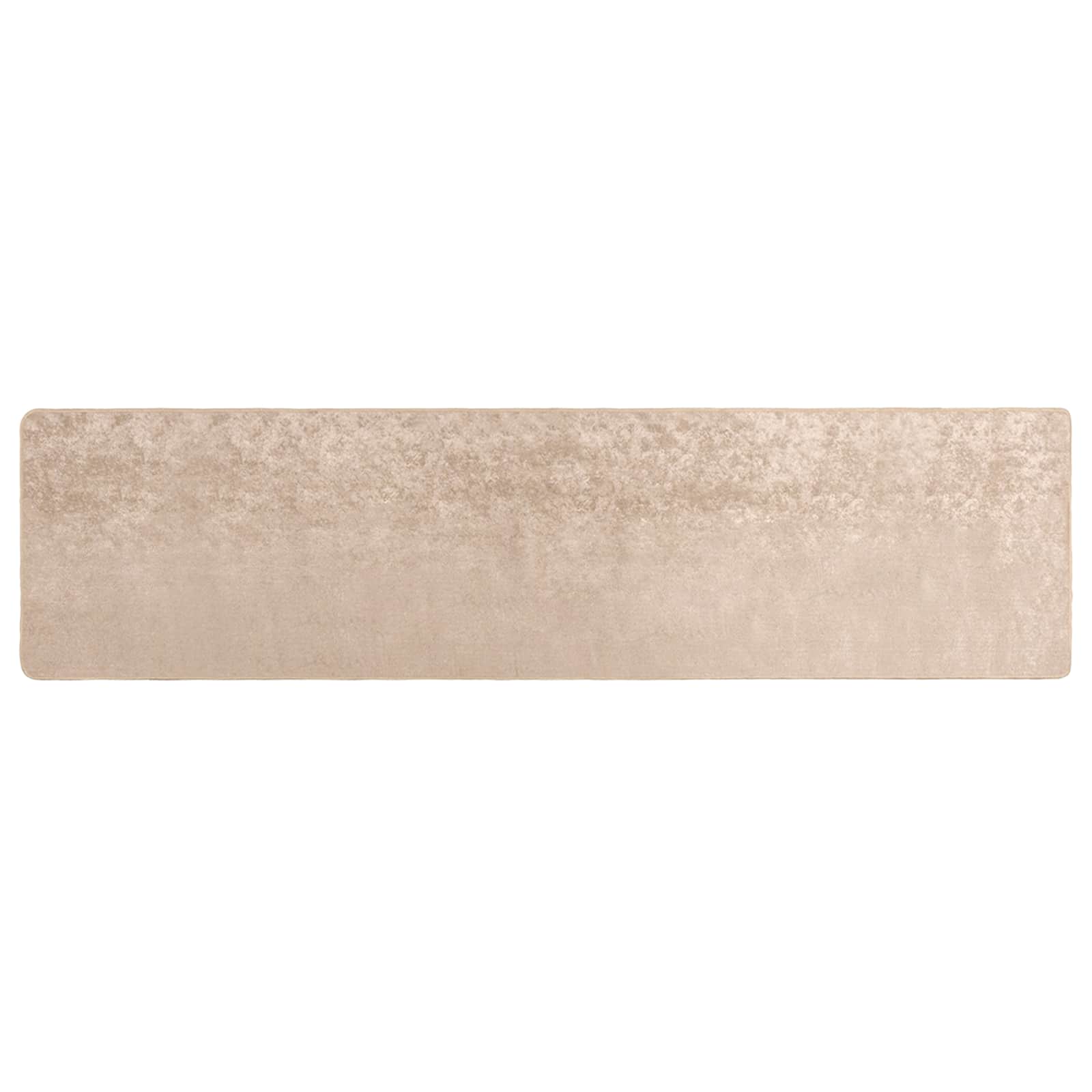 Runner Tappeto MARSA Beige 100 x 450 cm Poliestere e PVC | homemem39