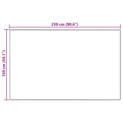 Runner Tappeto MARSA Beige 150 x 230 cm Poliestere e PVC | homemem39