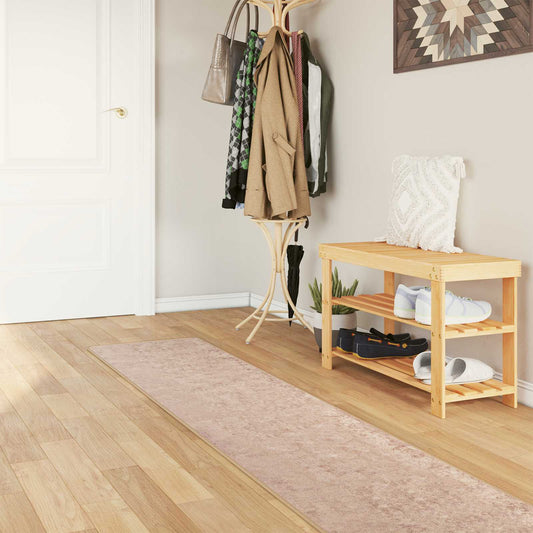 Runner Tappeto MARSA Sabbia 50 x 450 cm Poliestere e PVC | homemem39