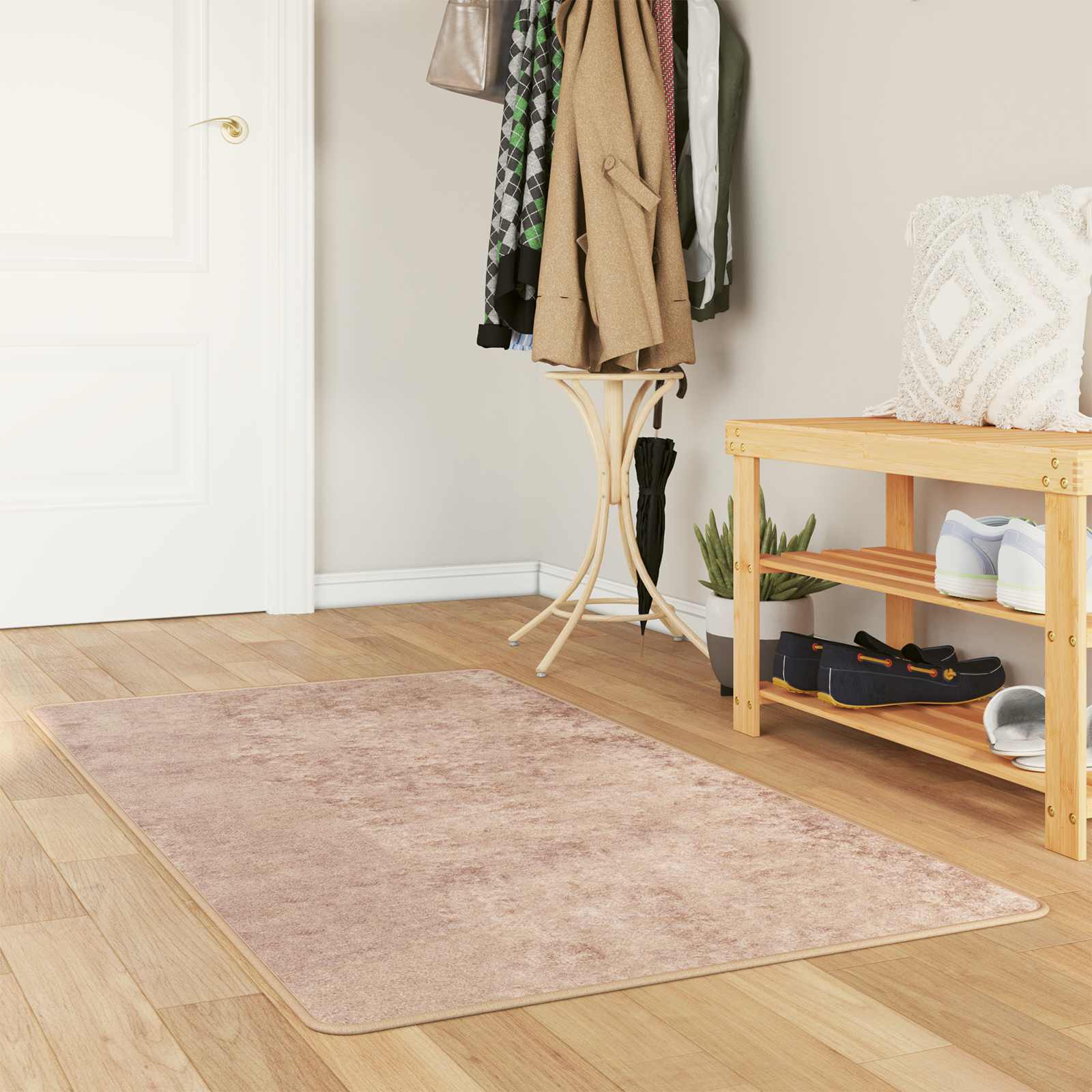 Runner Tappeto MARSA Sabbia 80 x 100 cm Poliestere e PVC | homemem39