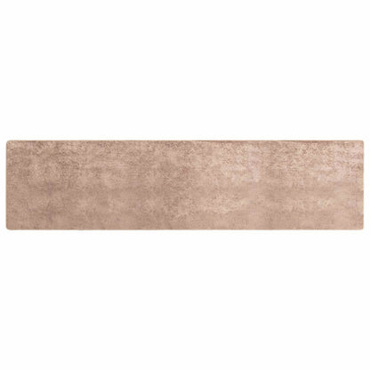 Runner Tappeto MARSA Sabbia 80 x 450 cm Poliestere e PVC | homemem39
