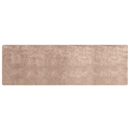Runner Tappeto MARSA Sabbia 100 x 350 cm Poliestere e PVC | homemem39