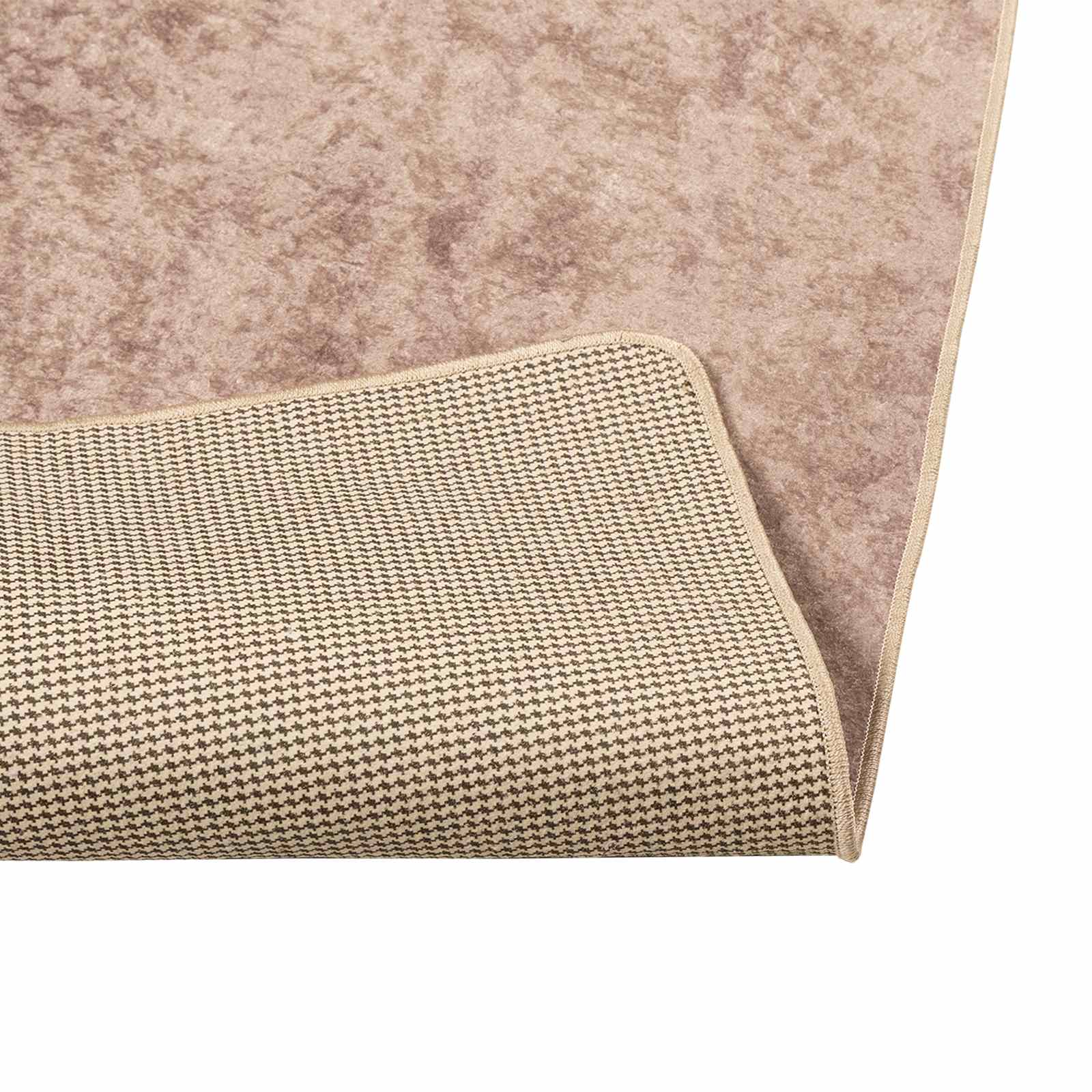 Runner Tappeto MARSA Sabbia 100 x 400 cm Poliestere e PVC | homemem39