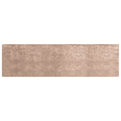 Runner Tappeto MARSA Sabbia 100 x 400 cm Poliestere e PVC | homemem39