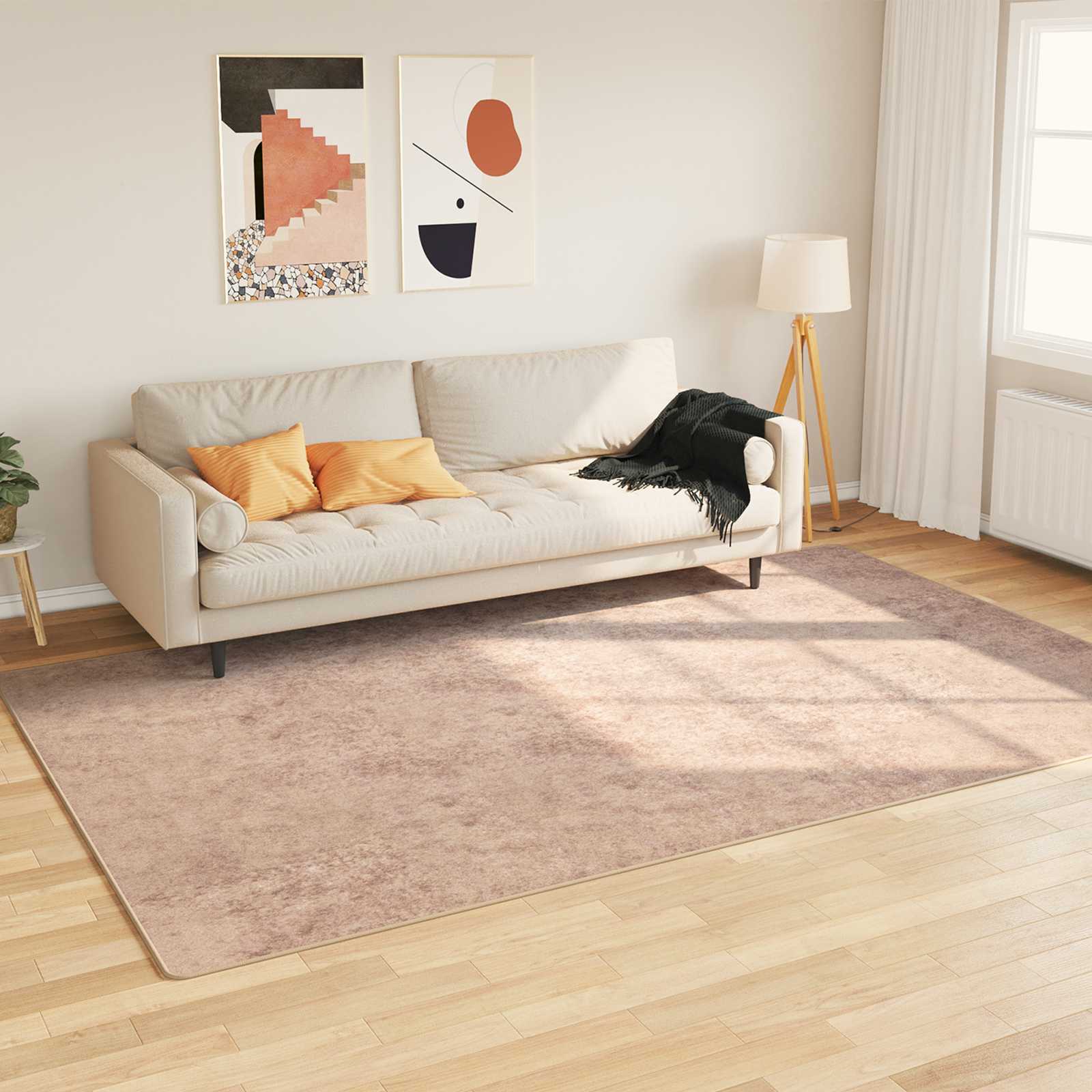 Runner Tappeto MARSA Sabbia 150 x 230 cm Poliestere e PVC | homemem39