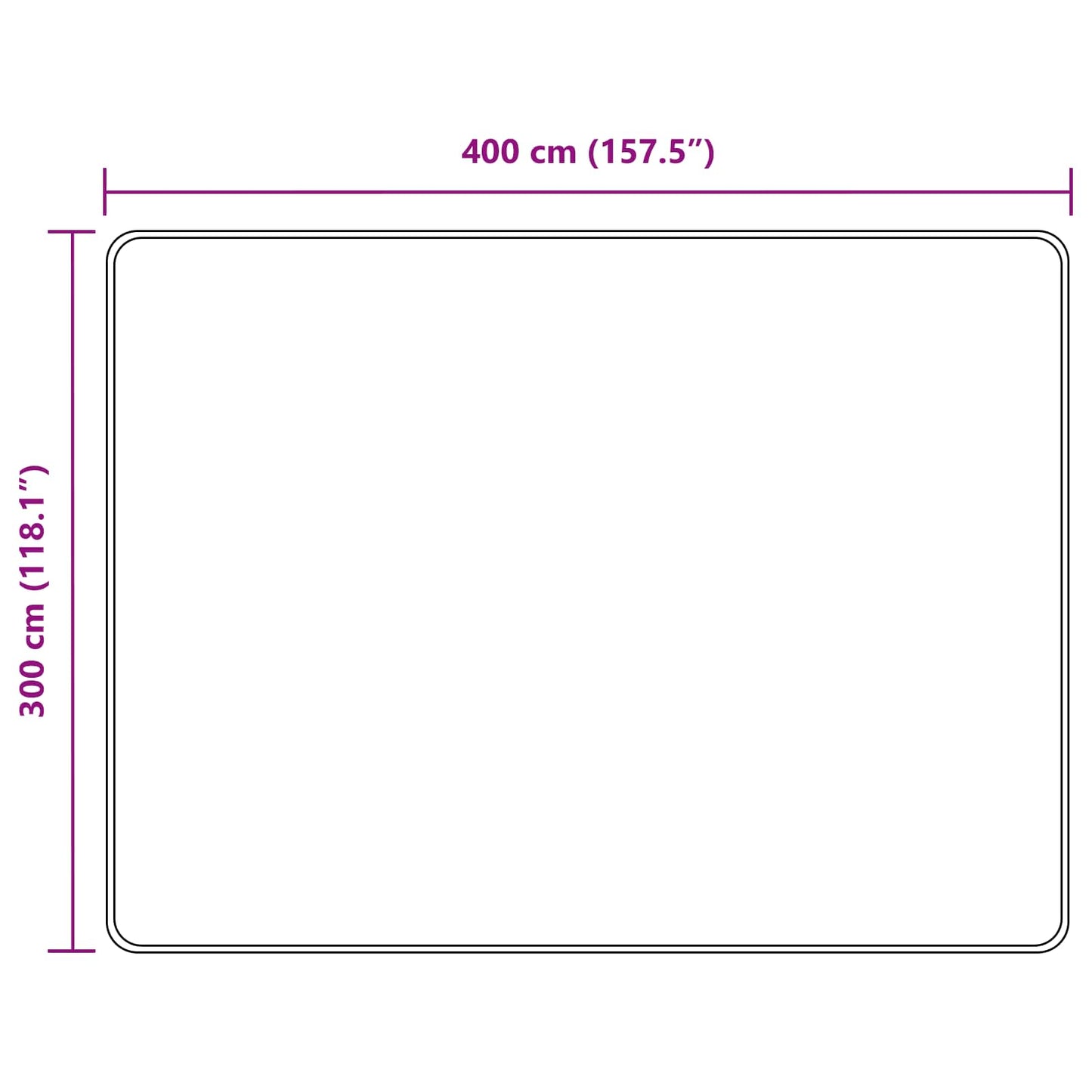 Runner Tappeto MARSA Sabbia 300 x 400 cm Poliestere e PVC | homemem39