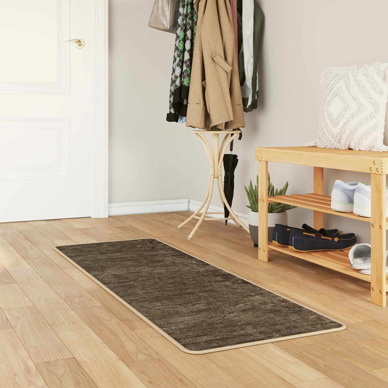 Runner Tappeto MARSA Verde Foresta 50 x 200 cm Poliestere e PVC | homemem39
