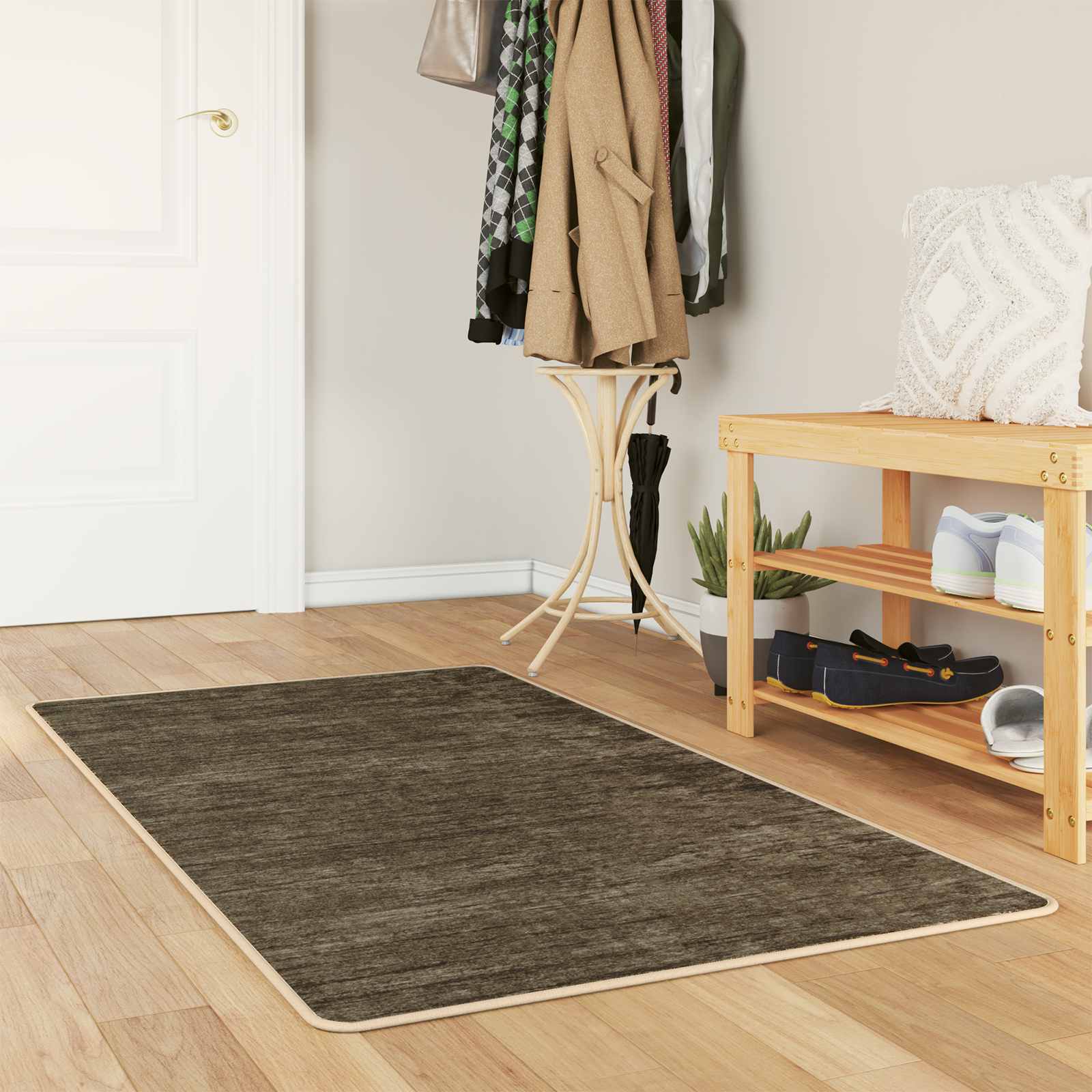 Runner Tappeto MARSA Verde Foresta 80 x 200 cm Poliestere e PVC | homemem39