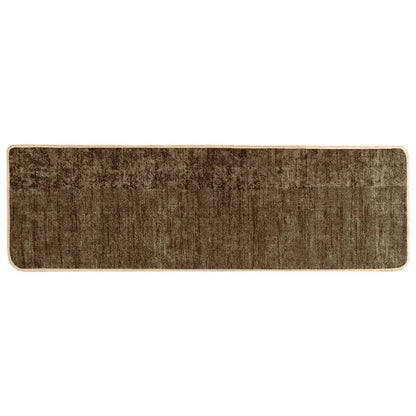 Runner Tappeto MARSA Verde Foresta 80 x 250 cm Poliestere e PVC | homemem39