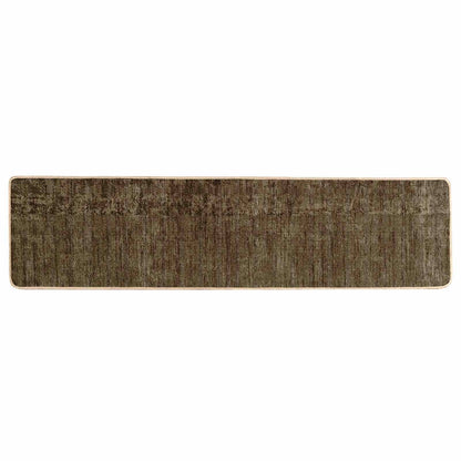 Runner Tappeto MARSA Verde Foresta 80 x 300 cm Poliestere e PVC