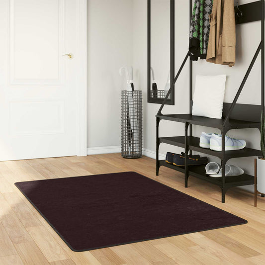 Runner Tappeto MARSA Antracite 80 x 100 cm Poliestere e PVC | homemem39