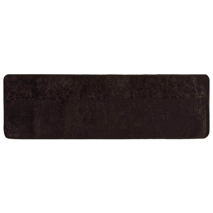 Runner Tappeto MARSA Antracite 80 x 250 cm Poliestere e PVC | homemem39
