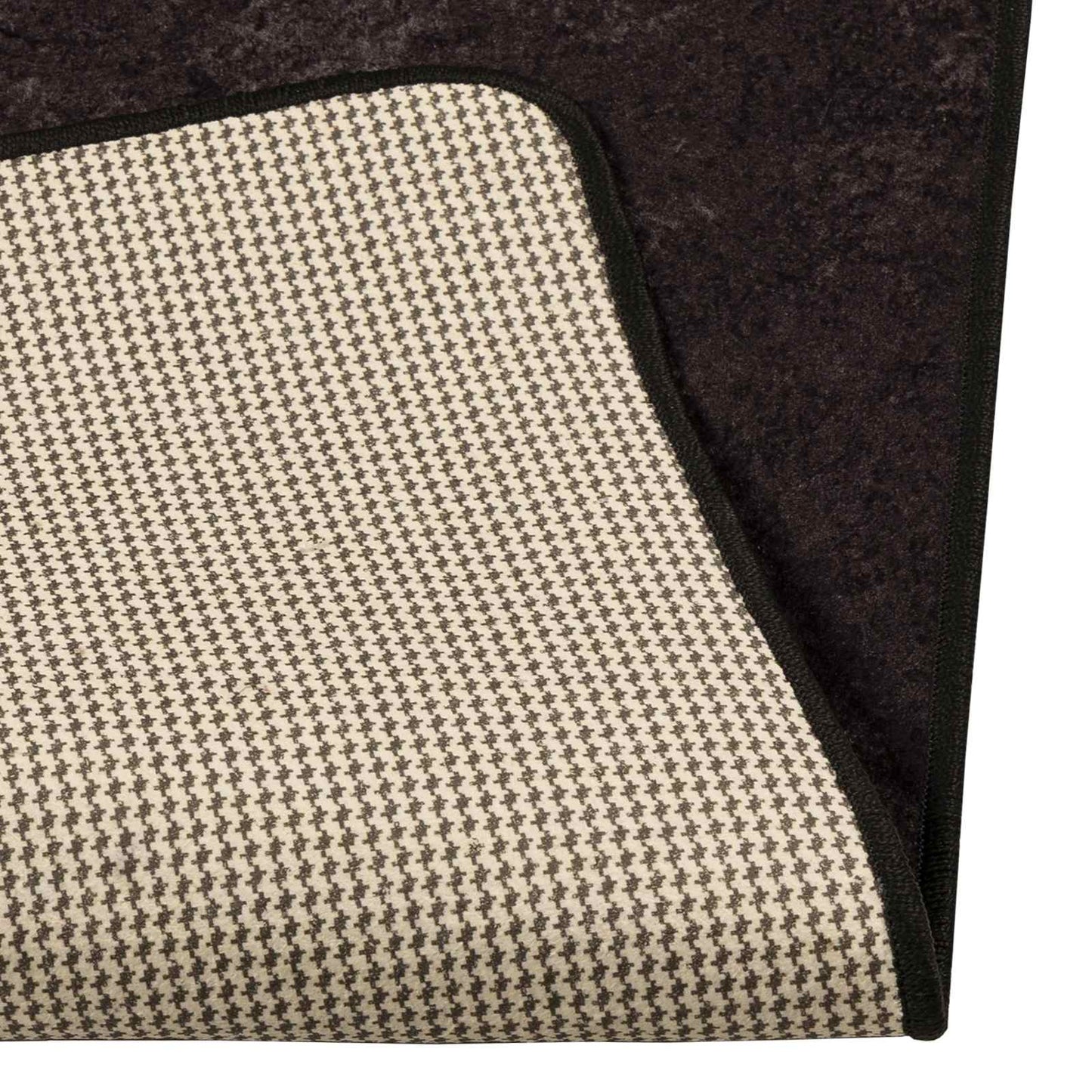 Runner Tappeto MARSA Antracite 100 x 450 cm Poliestere e PVC | homemem39
