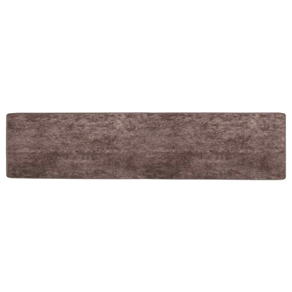 Runner Tappeto MARSA Grigio 50 x 450 cm Poliestere e PVC | homemem39