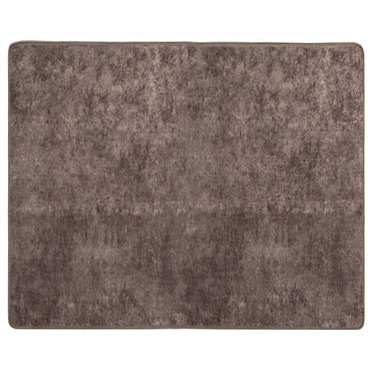 Runner Tappeto MARSA Grigio 80 x 100 cm Poliestere e PVC
