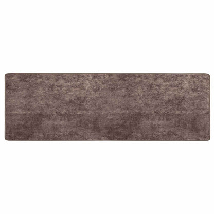 Runner Tappeto MARSA Grigio 80 x 250 cm Poliestere e PVC | homemem39