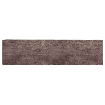 Runner Tappeto MARSA Grigio 80 x 450 cm Poliestere e PVC | homemem39