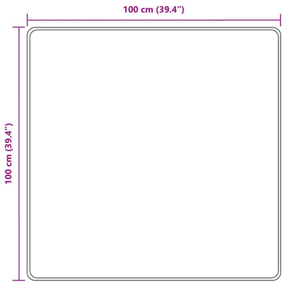 Runner Tappeto MARSA Grigio 100 x 100 cm Poliestere e PVC | homemem39