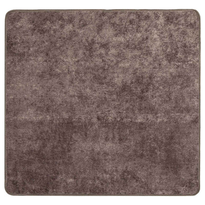 Runner Tappeto MARSA Grigio 100 x 100 cm Poliestere e PVC