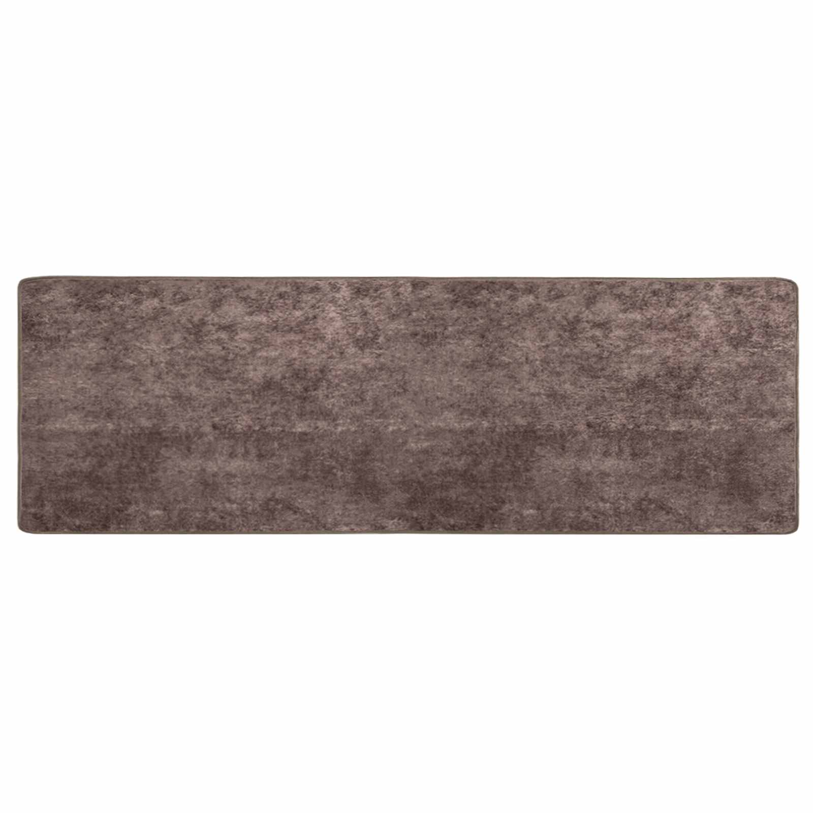 Runner Tappeto MARSA Grigio 100 x 300 cm Poliestere e PVC | homemem39