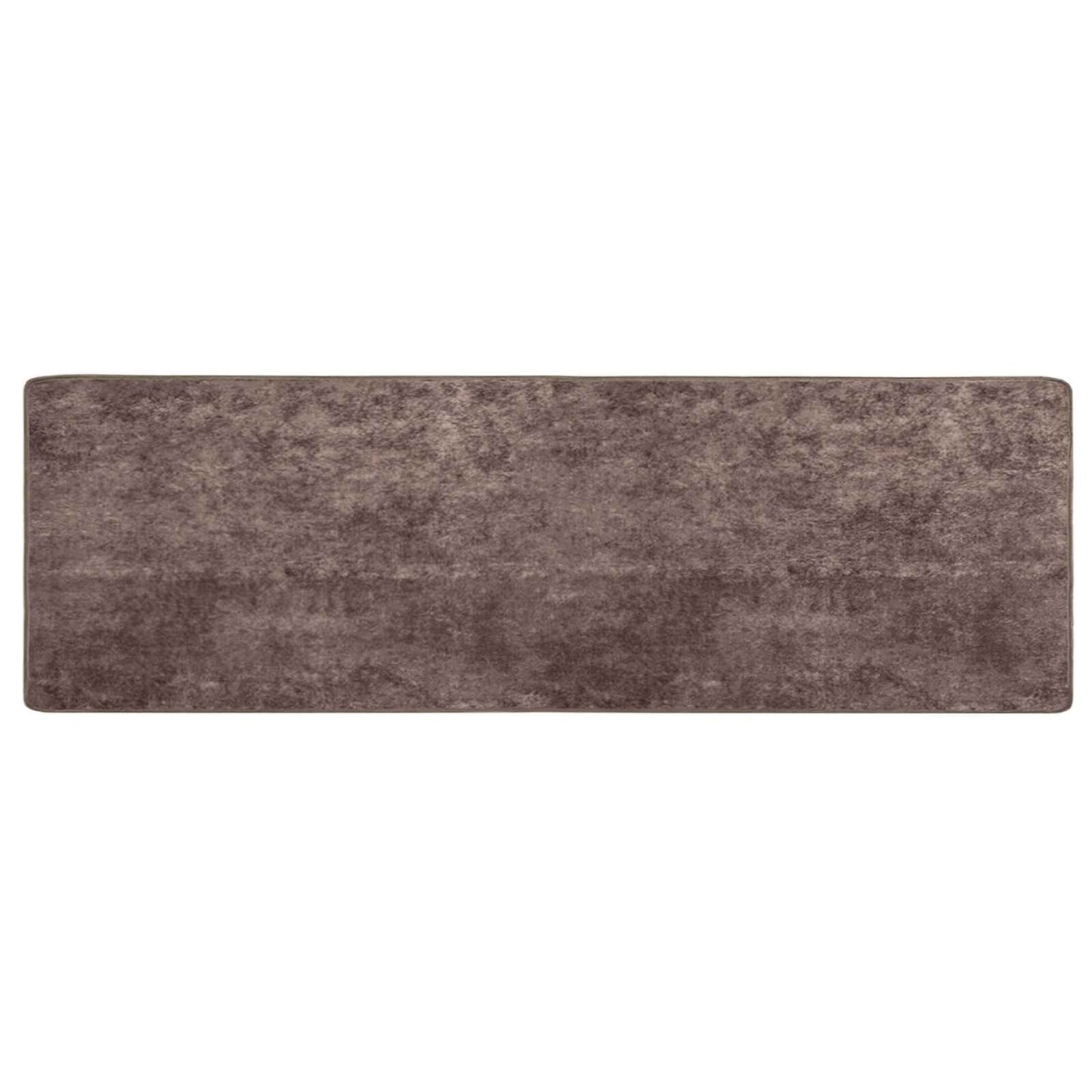 Runner Tappeto MARSA Grigio 100 x 350 cm Poliestere e PVC