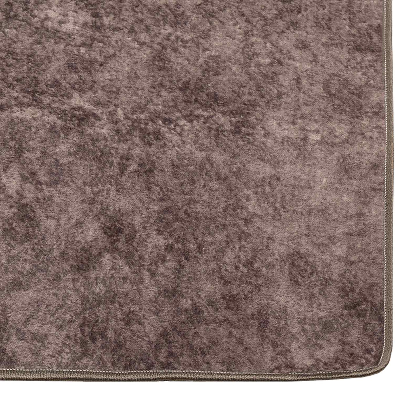 Runner Tappeto MARSA Grigio 100 x 400 cm Poliestere e PVC | homemem39