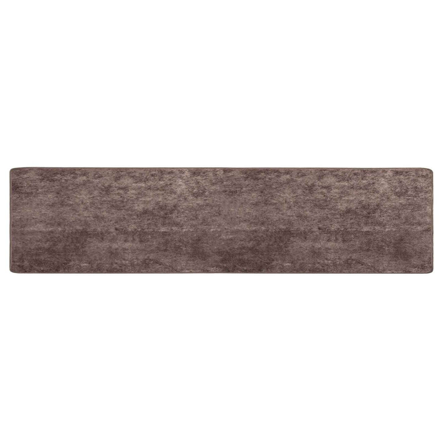 Runner Tappeto MARSA Grigio 100 x 450 cm Poliestere e PVC