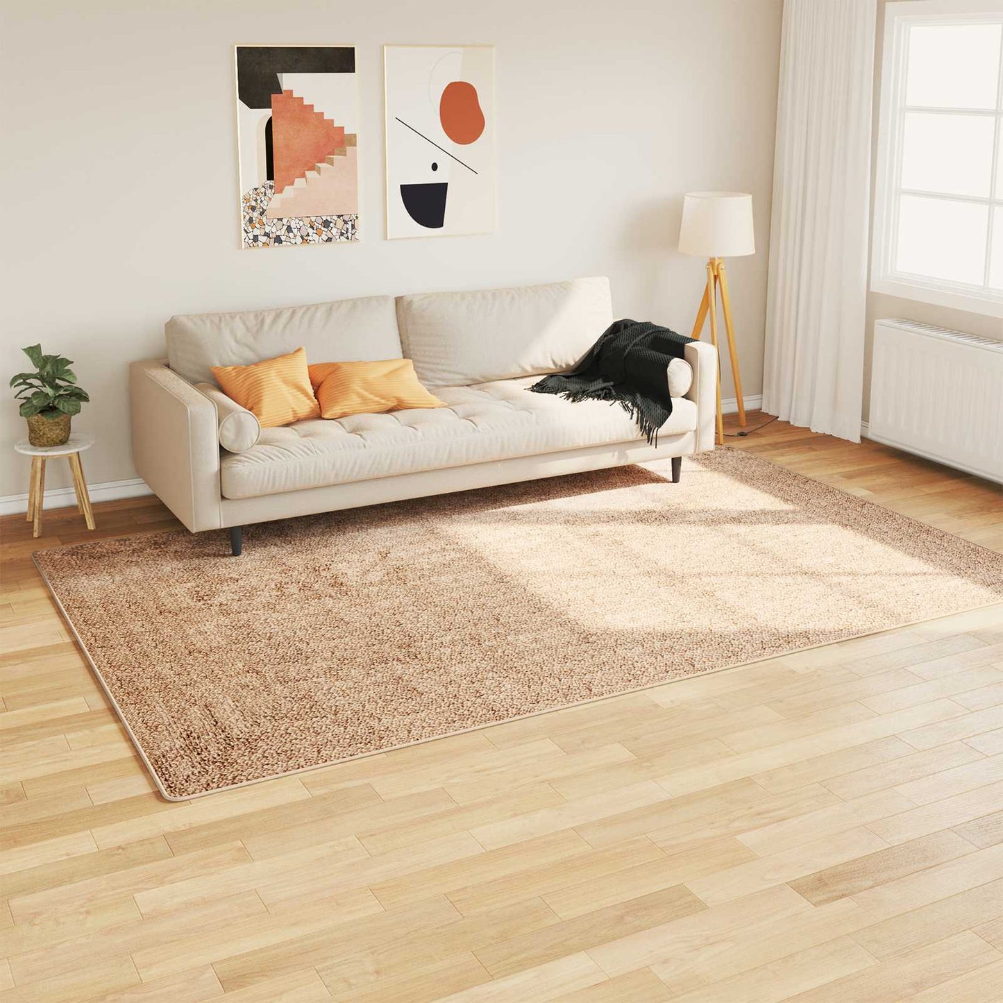 Runner Tappeto MARSA Giallo 190 x 300 cm Poliestere e PVC | homemem39