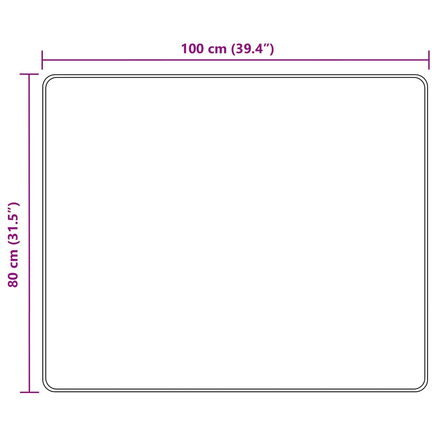 Runner Tappeto MARSA Multicolore 80 x 100 cm Poliestere e PVC | homemem39