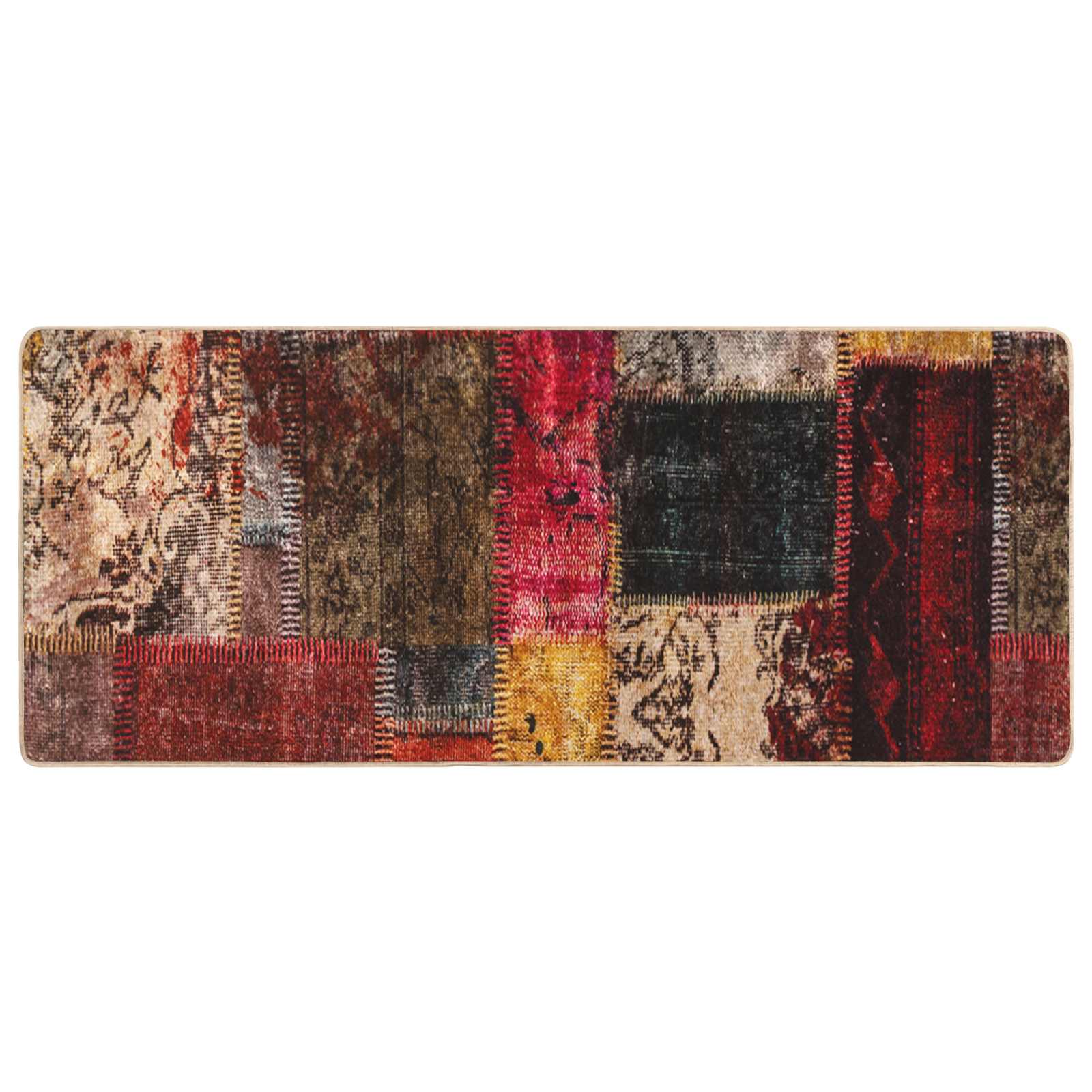 Runner Tappeto MARSA Multicolore 100 x 200 cm Poliestere e PVC | homemem39