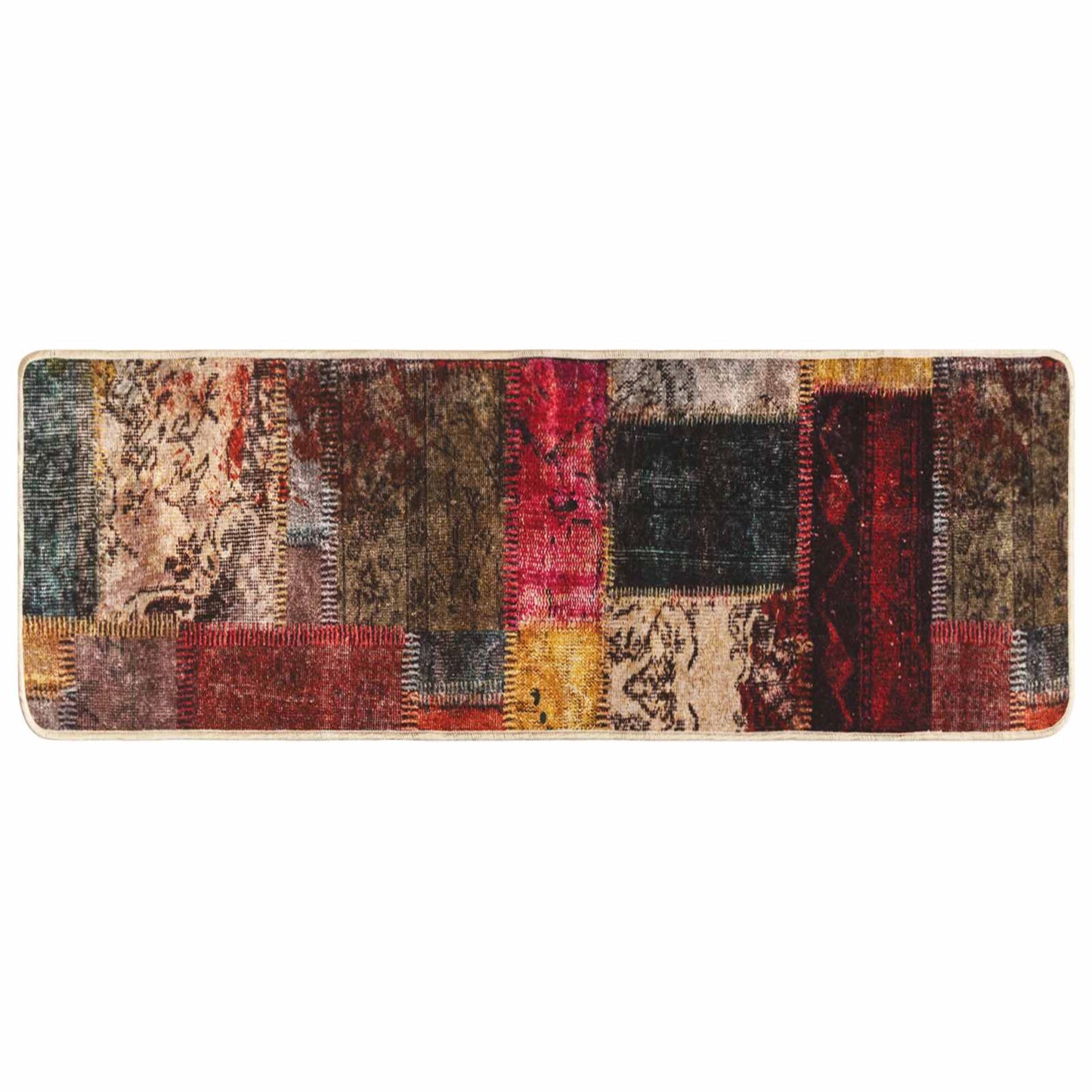 Runner Tappeto MARSA Multicolore 100 x 250 cm Poliestere e PVC | homemem39