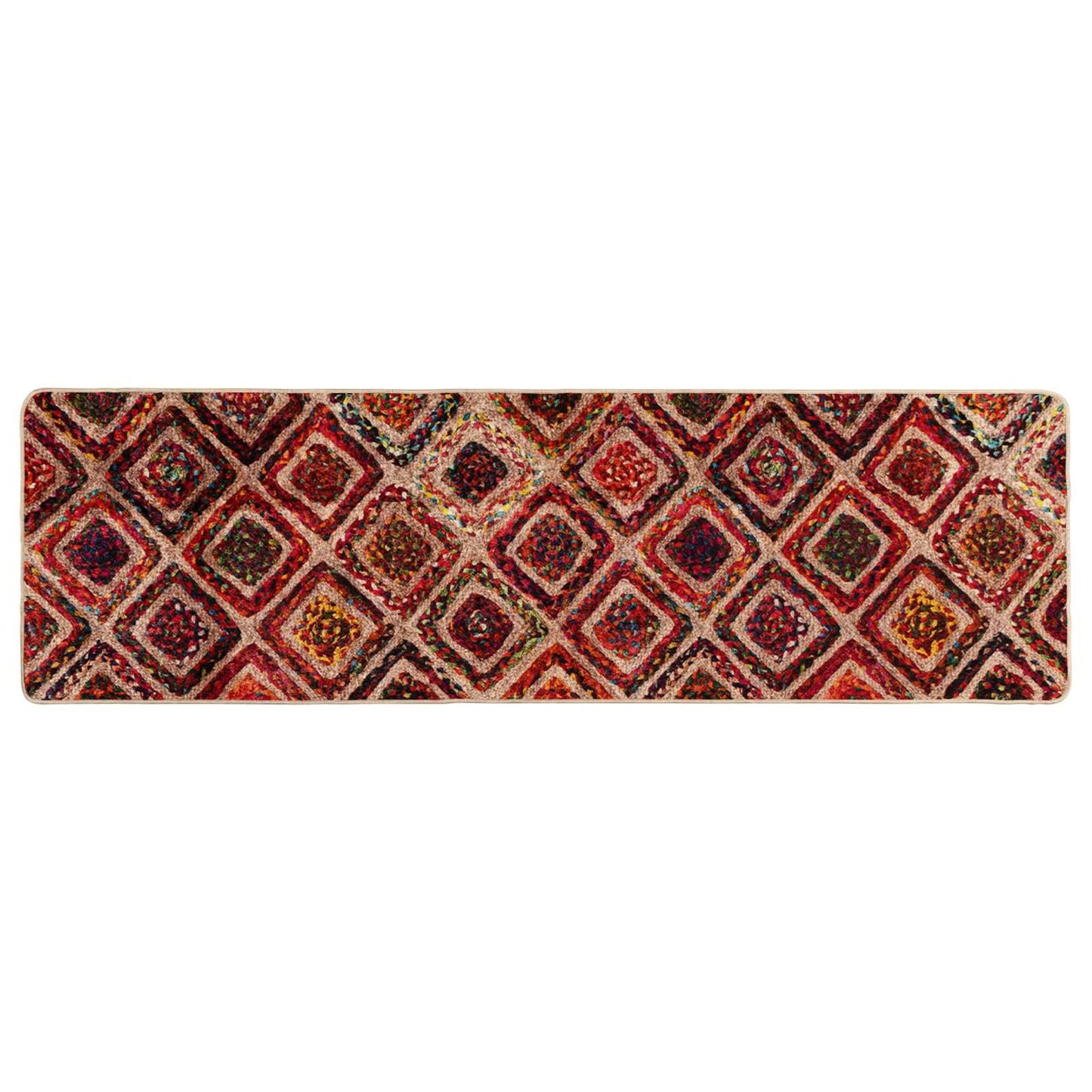 Runner Tappeto MARSA Multicolore 50 x 200 cm Poliestere e PVC | homemem39