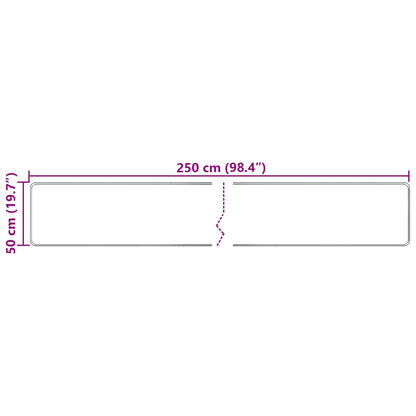 Runner Tappeto MARSA Multicolore 50 x 250 cm Poliestere e PVC | homemem39