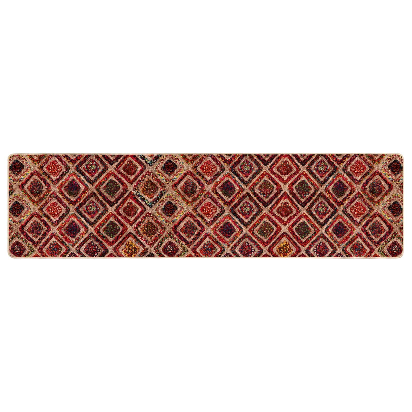 Runner Tappeto MARSA Multicolore 80 x 250 cm Poliestere e PVC | homemem39