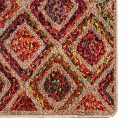 Runner Tappeto MARSA Multicolore 100 x 100 cm Poliestere e PVC