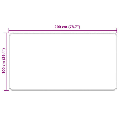 Runner Tappeto MARSA Multicolore 100 x 200 cm Poliestere e PVC | homemem39