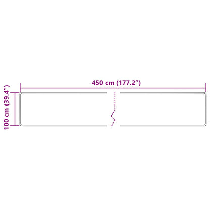 Runner Tappeto MARSA Multicolore 100 x 450 cm Poliestere e PVC | homemem39