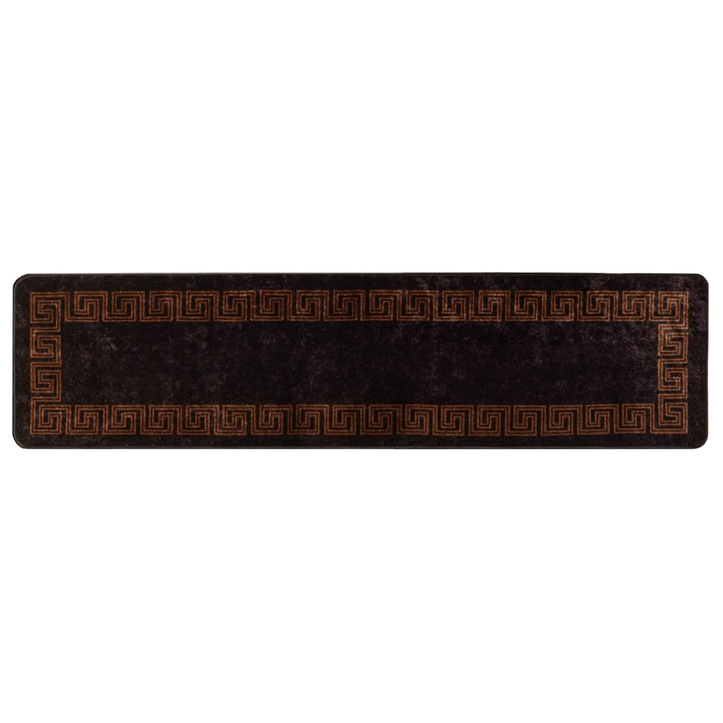 Runner Tappeto MARSA Nero 50 x 200 cm Poliestere e PVC | homemem39