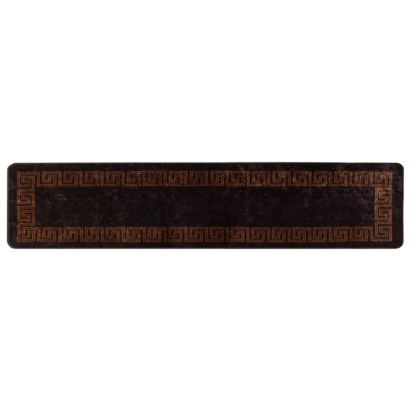 Runner Tappeto MARSA Nero 50 x 250 cm Poliestere e PVC | homemem39