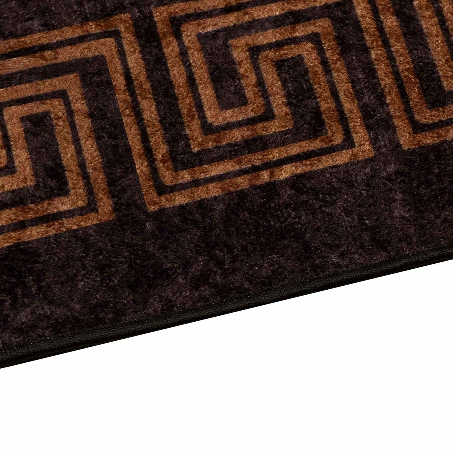Runner Tappeto MARSA Nero 50 x 300 cm Poliestere e PVC | homemem39
